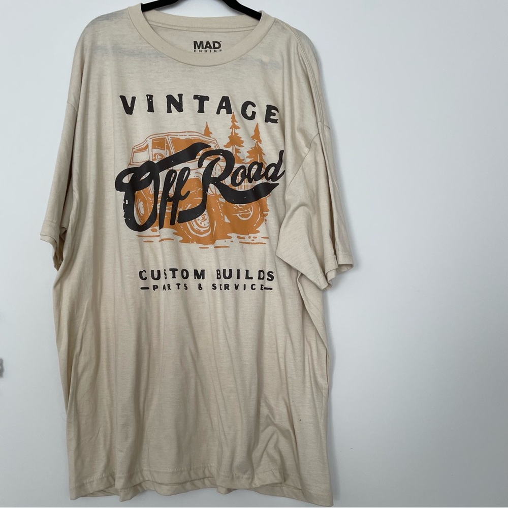 MAD Engine Men’s Graphic Short Sleeve T-Shirt Size 3XLT